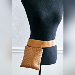 Bottega Veneta Brown Woven Belt Bag